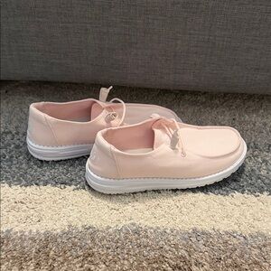 Light Pink Casual Slip-On Shoes